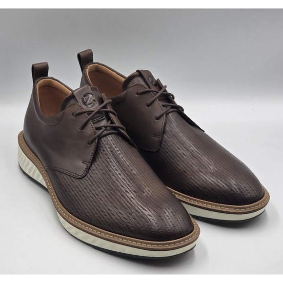 Ecco Other - ECCO ST.1 Hybrid Brown Leather Oxfords Mens 9 EU 43 Dress Casual Shoes